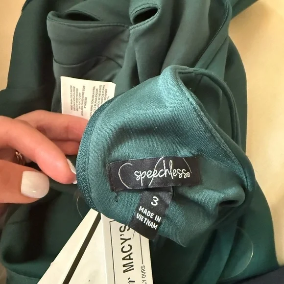 NEW Teal Halter Cutout Mini Dress Size 3 – Bodycon Party Event Formal - Picture 9 of 10